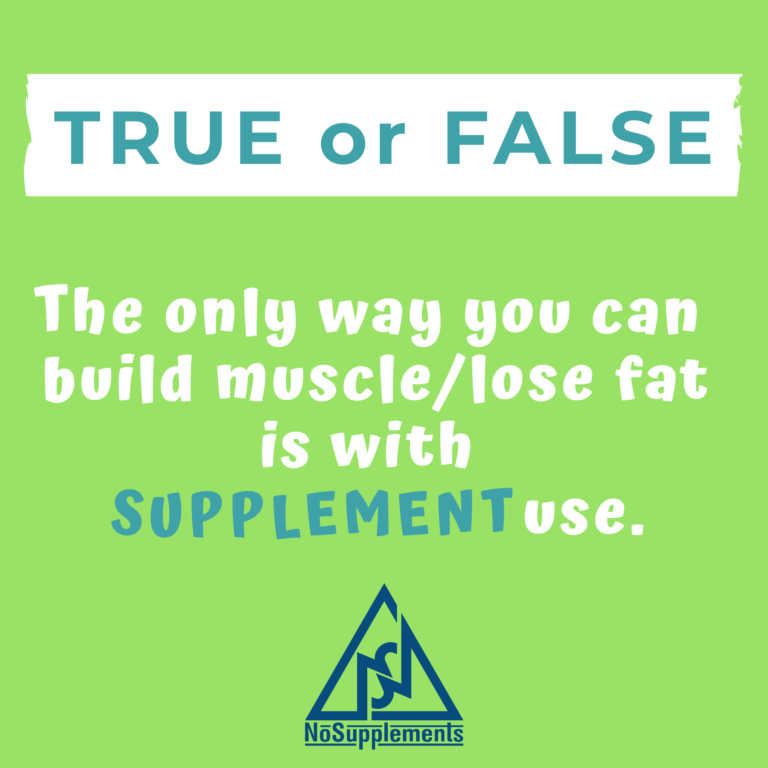 Can You Build Muscle/Lose Fat Without Supplements? | Blog | NoSupplements